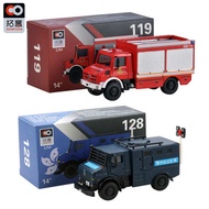 Tuoyi 1/64 Unimok Fire Truck 119 Fire Truck Alloy Model Simulation Boy Toy Hong Kong Police Car