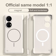 Ultra Thin Hard PC Matte Frameless Cooling Case For Huawei P50 P50 Pro Magnetic Shockproof Cover