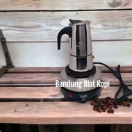 Espresso maker stainless 6cup mokapot stove/ espresso coffee maker/ moka pot stove