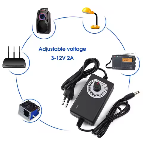AC Adjustable Power Supply 3V-12V 2A Adjust Universal Adapter AC/DC 220V TO 3V 5V 9V 12V 2A Various 