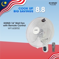 [Online Exclusive] KHIND Wall Fan with Remote Control |  Kipas Dinding (16") WF1608RSE
