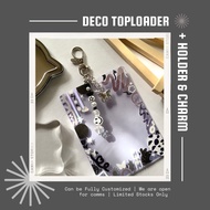 PART 1 NEW 9/15/24 Toploader Keychain Holder Custom Decorated Photocard Bead Decoration ID