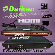 DVD PLAYER HDMI DVD DAIKEN DK 595A VCD PLAYER ( key control)