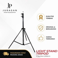 JP Light Stand Tripod Black 3 Sections 200cm, Best Quality, Original & Warranty