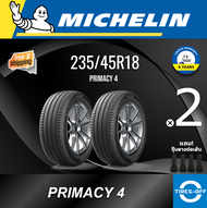 Michelin 235/45R18 PRIMACY-4ST ยางใหม่ ผลิตปี2023 ราคาต่อ2เส้น มีรับประกันจากโรงงาน แถมจุ๊บลมยางต่อเส้น ยางรถยนต์ ขอบ18 ขนาดยาง 235 45R18 PRIMACY 4 จำนวน 2 เส้น
