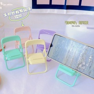 Cute Macaroon Chair Shape Phone Stand Holder Creative Foldable Mobile Phone Holder Phone Stand Bracket Gifts Tempat Letak Telefon