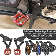 LJBKOALL XADV750 Folding Footrest Passenger Rearsets for Honda XADV X-ADV 750 2017-2023 2022 2021 2020 Motorcycle Rear Foot Pegs Accessories