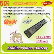 New CZ993-60017 11.1V 1050mAh 12Wh Battery for HP OfficeJet 200(CZ993A) 250 Mobile (CZ992A) 258 Mobi