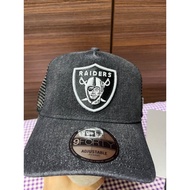 NE Trucker Denim Black LA Raiders Baseball Cap Adjustable Snapback