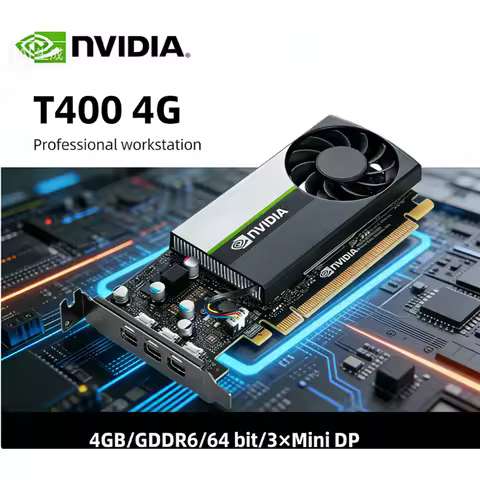NVIDIA T400 4GB GDDR6 64bit graphics card PCI-E 3.0 3×Mini DP 1.4 interface 30W Low Power for CAD De