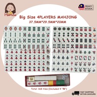 BIG SIZE 4 PLAYERS MAHJONG 168 TILES 3 PLAYERS MAHJONG 88 TILES RUMMY MAHJONG BIG TILES