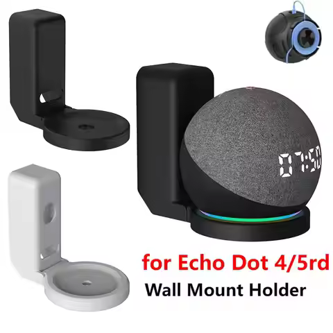 Echo Dot Wall Mount Holder For Amazon Alexa Echo Dot 4th & 5th Gen Speaker Space Saving Bracket With