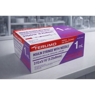TERUMO Insulin Syringe With Needle 31G x 5/16 (0.25x8mm)