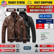 [9XL-10XL] Super Plus Size Jacket Casual Motorcycle Motorbike Jaket Size Besar