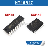 5pcs/lot HT46R47 DIP-18 SOP-18 Cost-Effective A/D Type 8-Bit MCU OTP Controller Chip IC Original