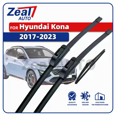 LHD Front Rear Wiper Blades For Hyundai Kona Mk1 OS 2017-2023 N Hybrid EV N Line Kauai Windshield 26