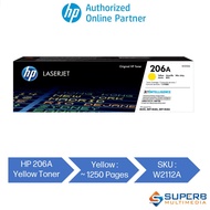 HP 206A Yellow Original LaserJet Toner Cartridge [W2112A]