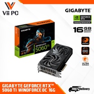 GIGABYTE RTX 5060TI TWIN FANS / 5070TI THREE FANS WINDFORCE OC SFF 16GB DDR7 NVIDIA GRAPHIC CARD