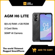 AGM H6 Lite Rugged Smartphone 4G+128G 50MP Camera Waterproof Dropproof 6.56inch HD+ Display With NFC