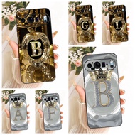 For Google Pixel 9 Case G2YBB GUR25 Cover Fashion Initial Letters Crown Soft Silicone Casing For Goo