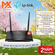 [Genuine TP-Link] TP-Link TL-MR100 4G LTE WiFi Router – 300Mbps WiFi SIM Plug, Stable Signal, Easy t