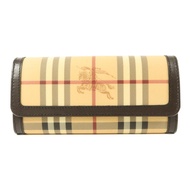 BURBERRY 塗層帆布Long Wallet金扣長錢包