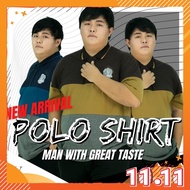CY 5431 PLUS SIZE MAN CASUAL POLO COLAR SHIRT BIG SIZE / SHIRT COLAR SIZE BESAR 3XL 4XL 5XL 6XL 7XL