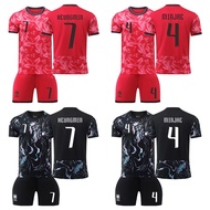 2024 South Korea home and Away kids soccer kit Son Heung-min 7 Kim Jin-soo 3 Kim Min-zai 4 Song Min-