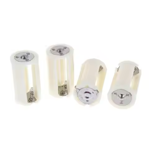 4Pcs AA To D Battery Box 3x AA To D Size Battery Protective Case Holder PP Battery Adapter Converter