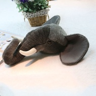 2020 wholesale lifelike elephant stuffed animal head for wall decoration kids bedroom decoration toy