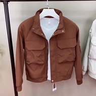 Casual Korean Puffian Handsome Men Stand-Up Collar Top Slim-Fit Jacket Jacket Unique Handsome Fashio