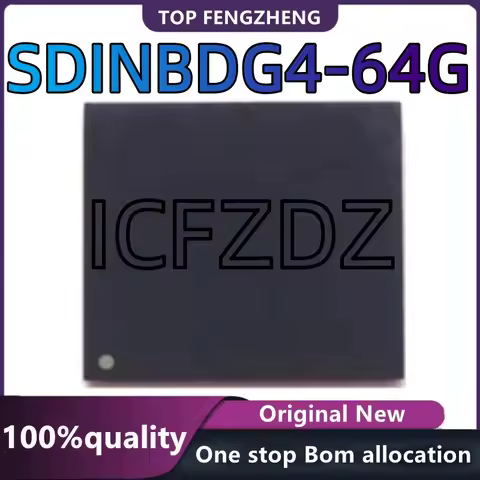 100%New original SDINBDG4-64G BGA153 Ball EMMC 5.1 64GB New Original Mobile Phone Font Library Memor
