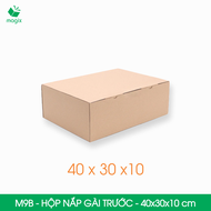 M9B - 40x30x10 cm - 10 thùng hộp carton nắp gài trước - Hộp gói hàng hộp quà | Magix Packaging