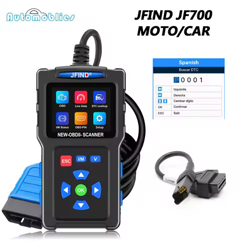 For Ducati 4Pin OBD Motorcycle Cable JFIND JF700 Car OBD2 Scanner Engine Fault Code Reader Automobil