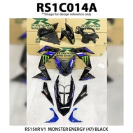 Rapido Coverset cover set (sticker Tanam) RS150 RS150R V1 Monster Energy (47) Colour [ Black ]