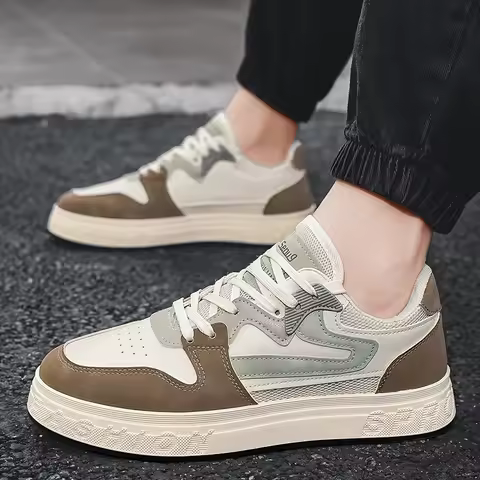 Men's Casual Board Shoes Summer Outdoor Tennis Shoes Breathable Running Shoes Simple Personalized Fa