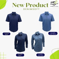New Baju Korporat Denim Soft Latest Design Baju Korporat Denim 2024 Uniform FD- 829 / FD- 929