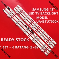 (NEW 1 SET) UA43TU8000K UA43TU7000G UA43TU7000K UA43AU7000K UA43TU6900K SAMSUNG 43" LED TV BACKLIGHT