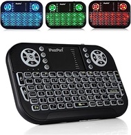 (2022 Upgrade) ipazzPort Mini Bluetooth Keyboard with Touchpad Mouse Portable 2.4GH Wireless Keyboar