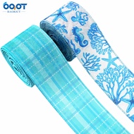 R RN5C [1y = 0.914m] Width 6.3cm Seahorse Starfish Coral Iron Wire Edge Copy Tape Blue Ocean Imitati