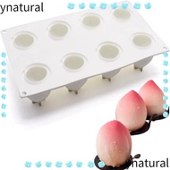 YNATURAL 8Cavity  Peach Silicone Mould, Silicone 29.5*17cm Candy Mould Silicone, Candy Making Suppli