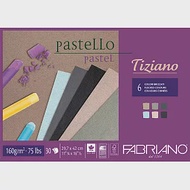 【Fabriano】Tiziano粉彩畫本,160G,21X29.7,30張,6色深色