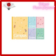 Kokuyo Campus Notebook Limited B5 Dot A-ruled 5-Color Pack Snack Motif No. 3CATN-L36X5 A-ruled (7mm)
