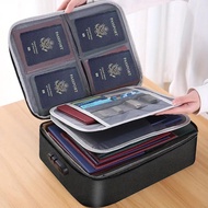 Original 1 Count Multi-layer File Travel Bag with Combination Lock Large Capacity Storage Box for La