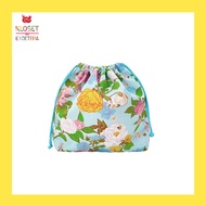 Kloset &amp; Etcetera Drawstring Mini Bag Size M ลาย Floral Fragrance กระเป๋าถุงหูรูดพิมพ์ลายดอกไม้