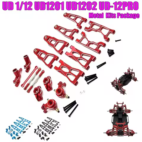 UD 1/12 UD1201 UD1202 UD-12PRO RC Remote Control Car Spare Parts Metal Upgrade Modification Kits Pac