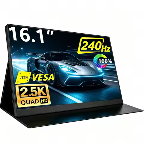 16.1 Inch Portable Monitor 240HZ 2560x1600 100% SRGB 16:9 HDMI USB-C HDR External Second Screen for 