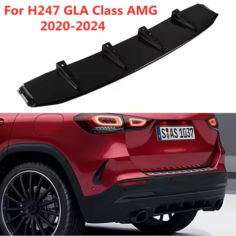 H247 GLA180 GLA200 GLA220 GLA250 GLA35 GLA45 Rear Bumper Lip Body Kit Diffuser Splitter for Mercedes