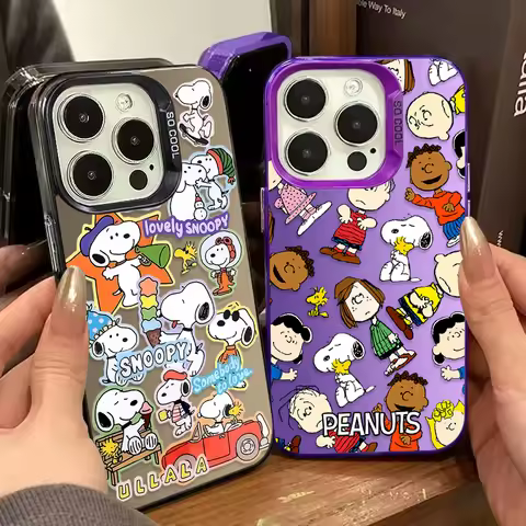 Cute Snoopy Sticker Style Case for Xiaomi Redmi 15 15C 14C 13 13X 13C 12 12C 10 10A 10C A5 A4 A3 Tur