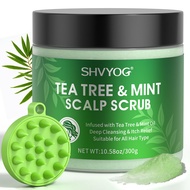SHVYOG Scalp Scrub, Tea Tree Scalp Exfoliator, Scalp Exfoliator Scrub for Build Up, Itchy Scalp Reli